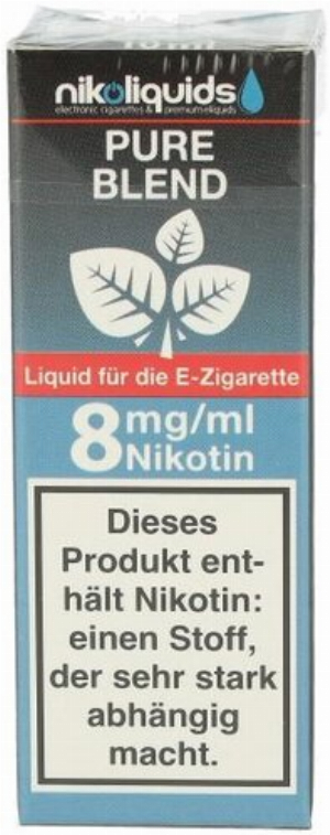 E-Liquid NIKOLIQUIDS Pure Blend 8 mg