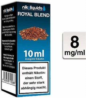 E-Liquid NIKOLIQUIDS Royal Blend 8 mg Nikotin