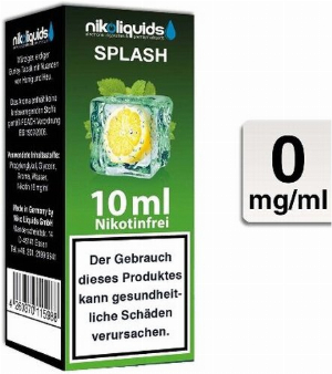 E-Liquid NIKOLIQUIDS Splash 0 mg Nikotin Eisbonbon