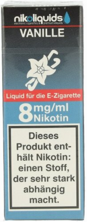 E-Liquid NIKOLIQUIDS Vanille 8 mg Nikotin