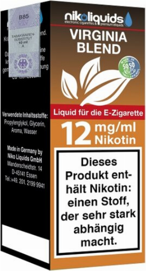 E-Liquid NIKOLIQUIDS Virginia Blend 12 mg Nikotin