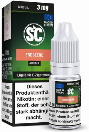 E-Liquid SC Aroma Erdbeere 3mg Nikotin