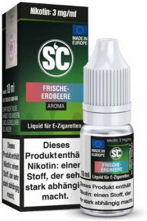 E-Liquid SC Aroma Frische Erdbeere 3mg 10ml