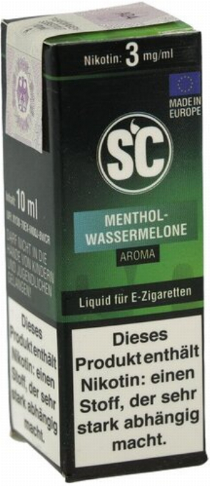 E-Liquid SC Liquid Menthol-Wassermelone 3mg Nikotin