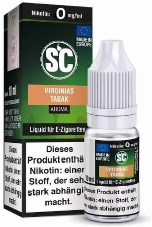 E-Liquid SC Aroma Virginias Tabak 0mg Nikotin