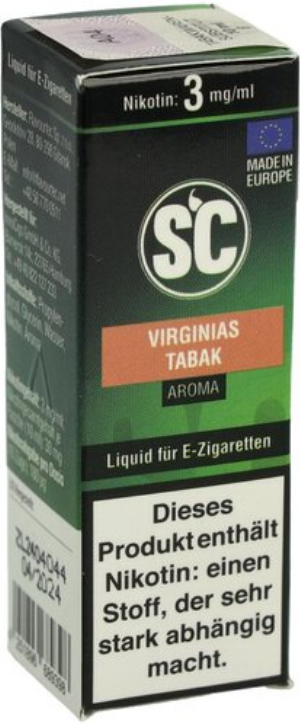 E-Liquid SC Aroma Virginias Tabak 3mg Nikotin
