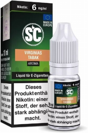 E-Liquid SC Aroma Virginias Tabak 6mg Nikotin
