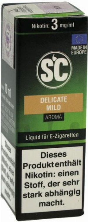 E-Liquid SC Tabakaroma Delicate mild 3mg Nikotin