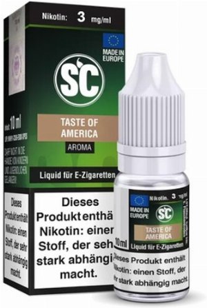 E-Liquid SC Tabakaroma Taste of America 3mg Nikotin