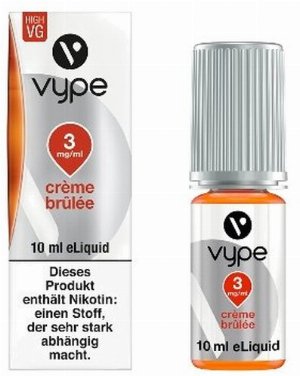 E-Liquid Vype Bottle Creme Brulee 3mg COLLECTION