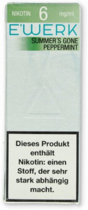 E-Werk Liquid Summers Gone Peppermint 6mg