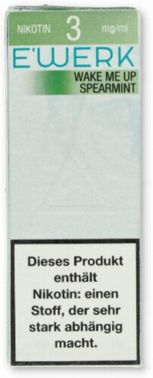 E-Werk Liquid Wake Me Up Spearmint 3mg