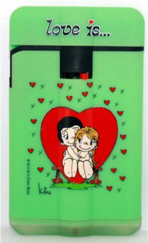 Easy Torch 8 Jet Feuerzeug Liebe ist ...  grün