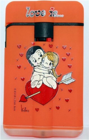 Easy Torch 8 Jet Feuerzeug Liebe ist... orange