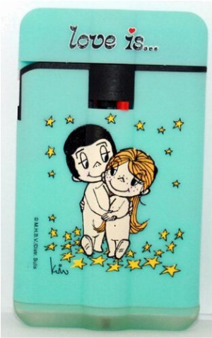 Easy Torch 8 Jet Feuerzeug Liebe ist... türkis