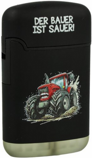 Easy Torch 8 Relief Feuerzeug Der Bauer ist Sauer! Schwarz Nr.2