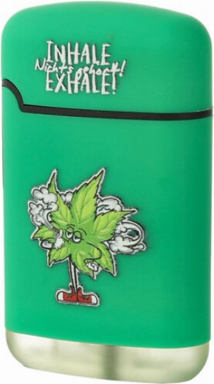 Easy Torch 8 Relief Feuerzeug Inhale Nichts gehört! Exhale! Grün