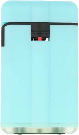 Easy Torch 8 Relief Feuerzeug Jetflame Powerflat Moneyclip Blau