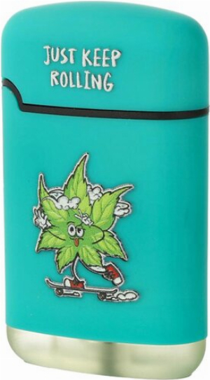 Easy Torch 8 Relief Feuerzeug Just Keep Rolling Blau