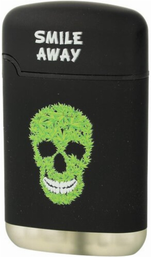 Easy Torch 8 Relief Feuerzeug Smile Away Schwarz