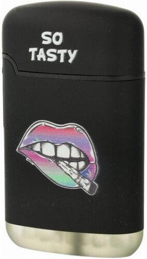 Easy Torch 8 Relief Feuerzeug So Tasty Schwarz