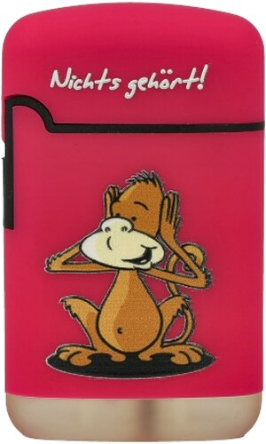 Easy Torch Affe Nichts gehört! Feuerzeug pink