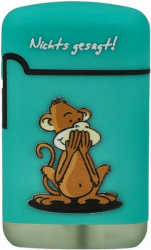 Easy Torch Affe Nichts gesagt! Feuerzeug türkis