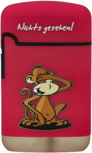 Easy Torch Affe Nichts gesehen! Feuerzeug Pink
