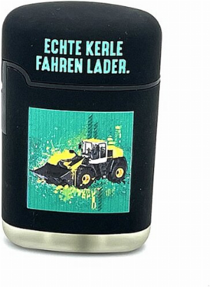 Easy Torch Echte Kerle fahren Lader. Feuerzeug schwarz