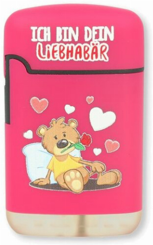 Easy Torch Feuerzeug 11v12 Bärchen Pink ICH BIN DEIN LIEBHABÄR