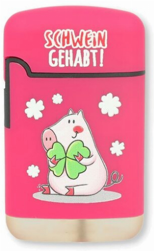 Easy Torch Feuerzeug 12v12 Schweinchen Pink SCHWEIN GEHABT!
