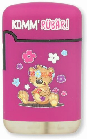 Easy Torch Feuerzeug 1v12 Bärchen Lila KOMM RÜBÄR!