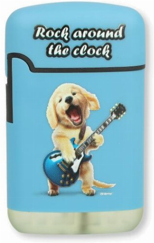 Easy Torch Feuerzeug 1v4 Furry Fun Dogs Hund Blau