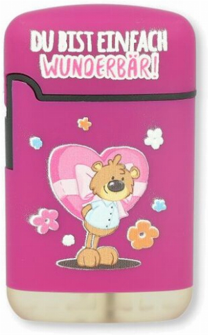 Easy Torch Feuerzeug 2v12 Bärchen Lila DU BIST EINFACH WUNDERBÄR!
