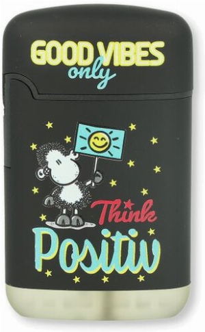 Easy Torch Feuerzeug 2v4 GOOD VIBES only Think Positiv