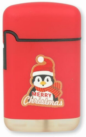 Easy Torch Feuerzeug 3v4 Merry Xmas Red Pinguin