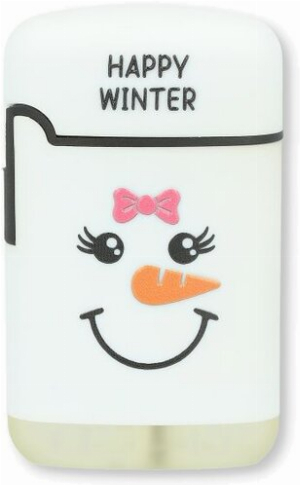 Easy Torch Feuerzeug 3v4 Winter Weiß HAPPY WINTER