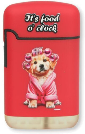 Easy Torch Feuerzeug 4v4 Furry Fun Dogs Hund Rot