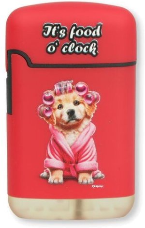 Easy Torch Feuerzeug 4v4 Furry Fun Dogs Hund Rot