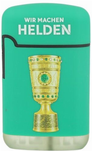 Easy Torch Feuerzeug DFB-Pokal grün Wir machen Helden
