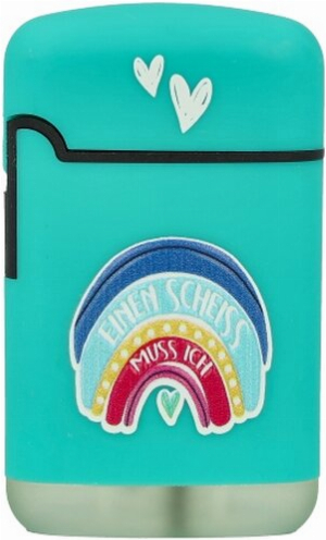 Easy Torch Feuerzeug Einen Scheiss muss ich! türkis