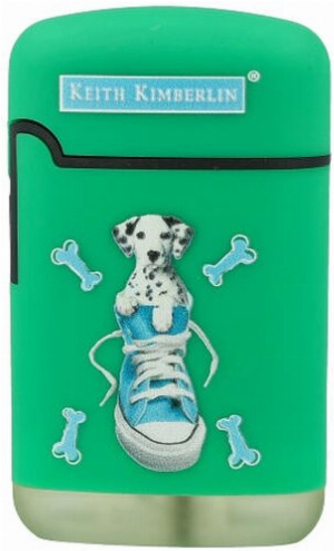 Easy Torch Feuerzeug Kimberlin Hunde im blauem Schuh grün