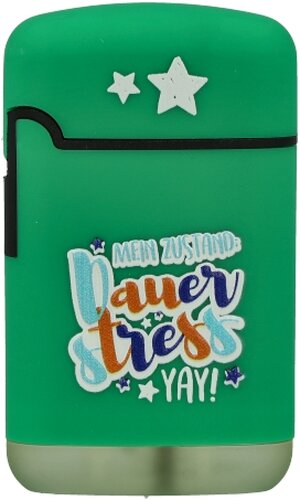 Easy Torch Feuerzeug Mein Zustand Dauer Stress YAY! grün
