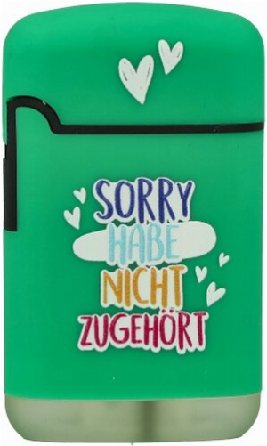 Easy Torch Feuerzeug Sorry Habe Nicht Zugehört! grün