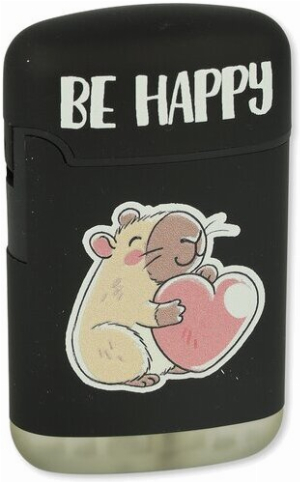 Easy Torch Feuerzeuge Capybara black 3v4 Be Happy