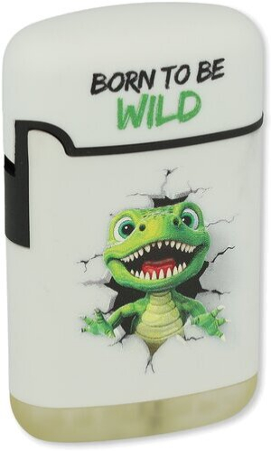 Easy Torch Feuerzeuge Mini Monster Weiß 4v4 Born To Be Wild