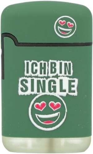 Easy Torch Ich bin Single Feuerzeug grün