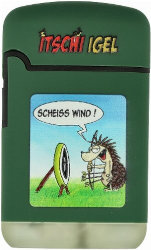 Easy Torch ITSCHI IGEL Feuerzeug Scheiss Wind!