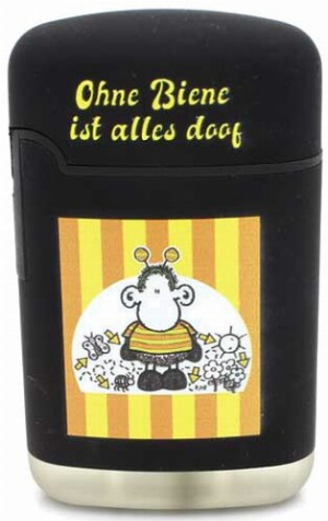 Easy Torch Jet Feuerzeug Ohne Biene ist alles doof schwarz Nr.1