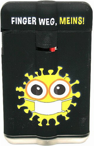 Easy Torch  Power Flat Finger Weg Meins! gelb Feuerzeug